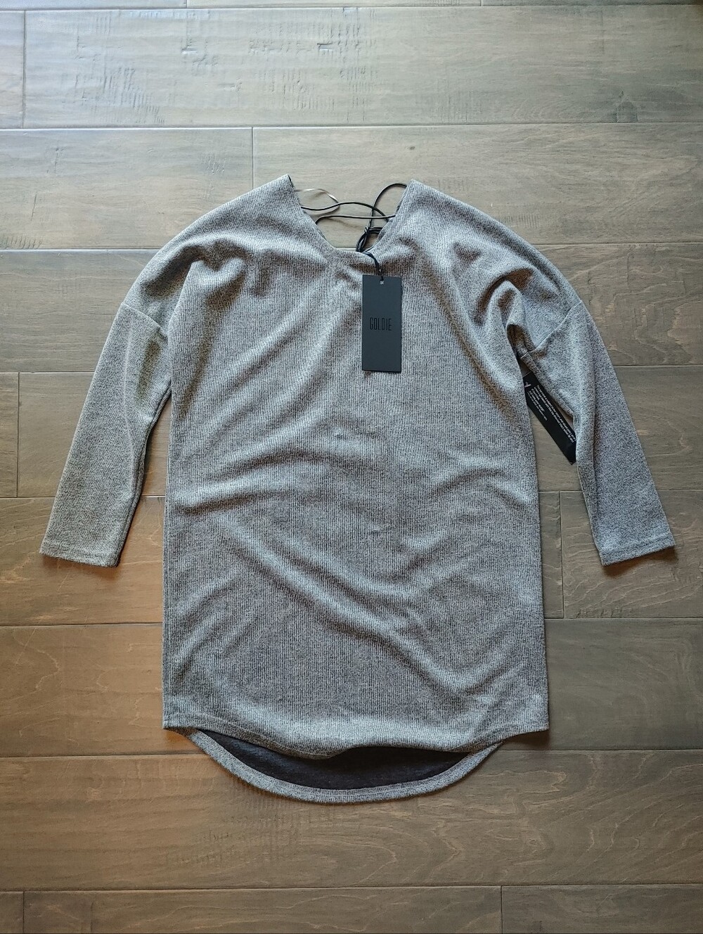 Goldie Heather Gray Long Sleeve Tunic